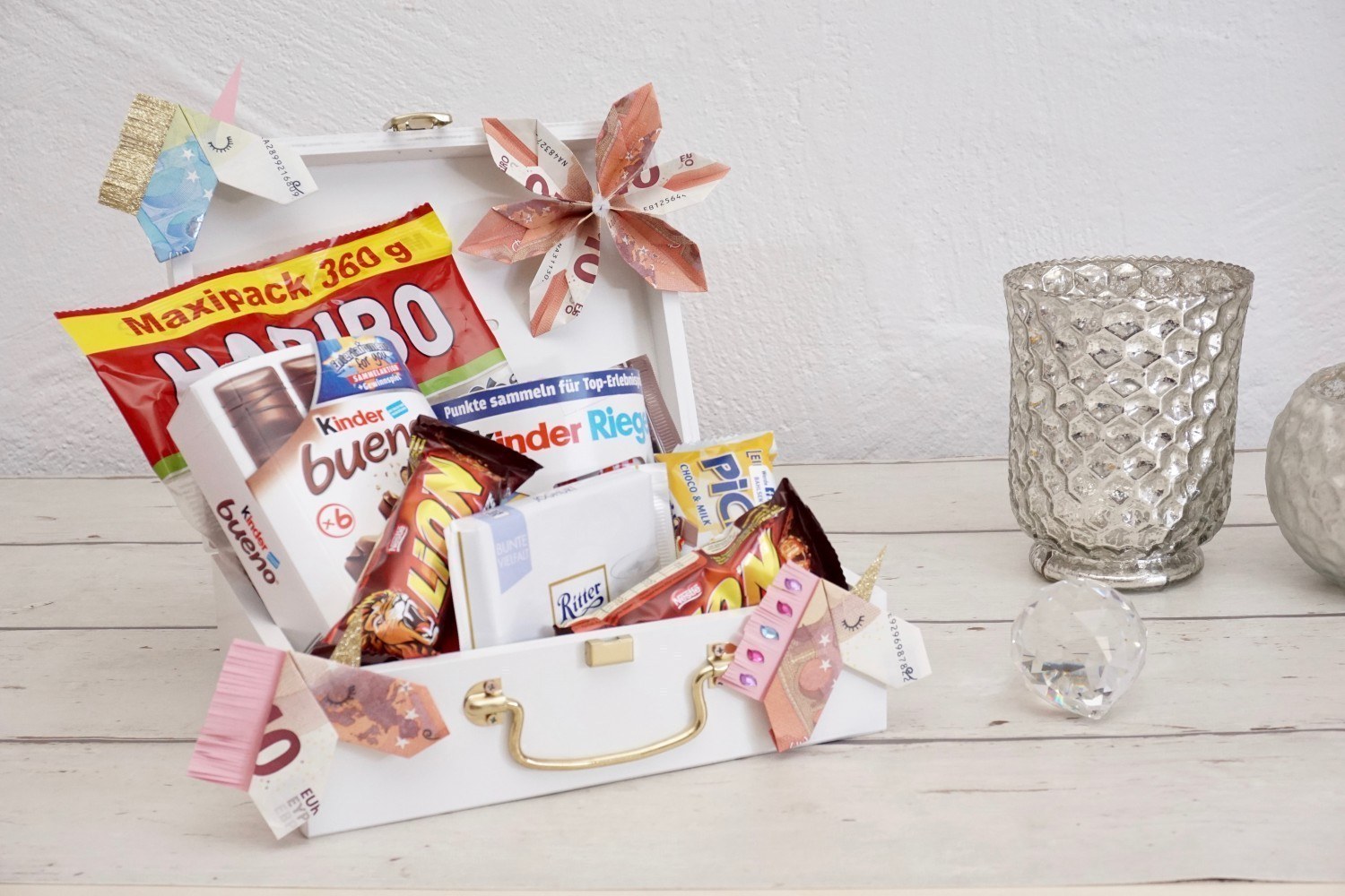 Süssigkeiten-Geschenkbox für Prinzessinnen zum Geburtstag